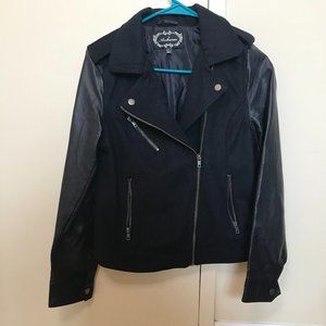 Ambiance Half- Leather Jacket